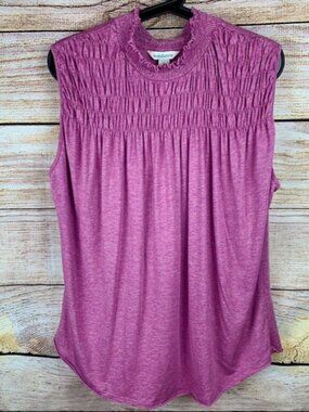Sundance Everyday Essence Tee High Neck Tank Top Sz L